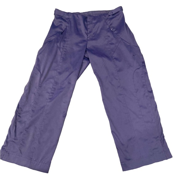 Nike women’s cropped low rise satin like adjustable waist pants size xs 0-2. - Picture 1 of 7